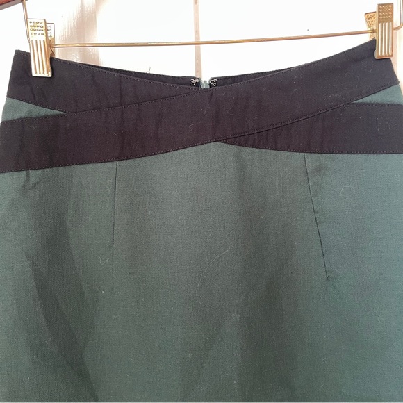 Tulle Forest Green and Black Pencil Skirt SZ Small - Picture 2 of 12
